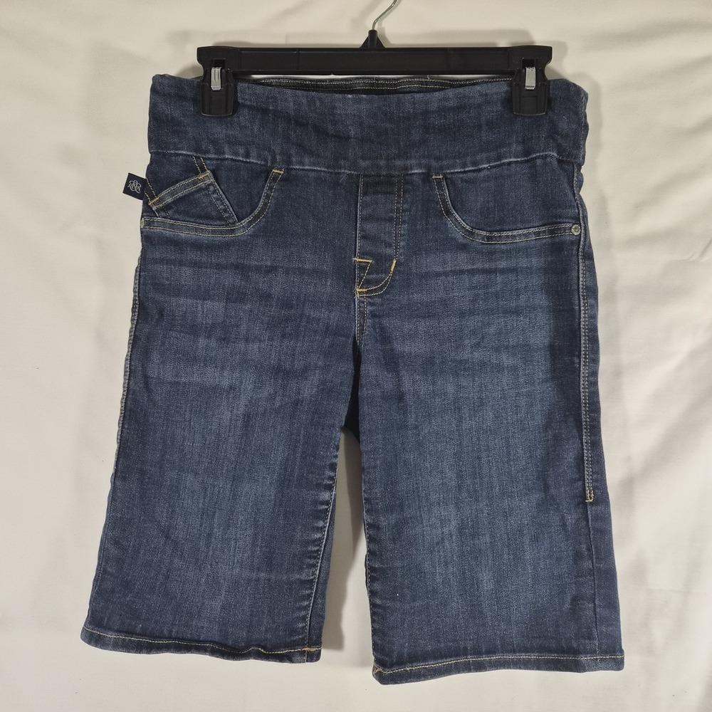 Rock & Republic Denim RX Bermuda Shorts Women's Size 10 Blue Stretch Mid Rise...